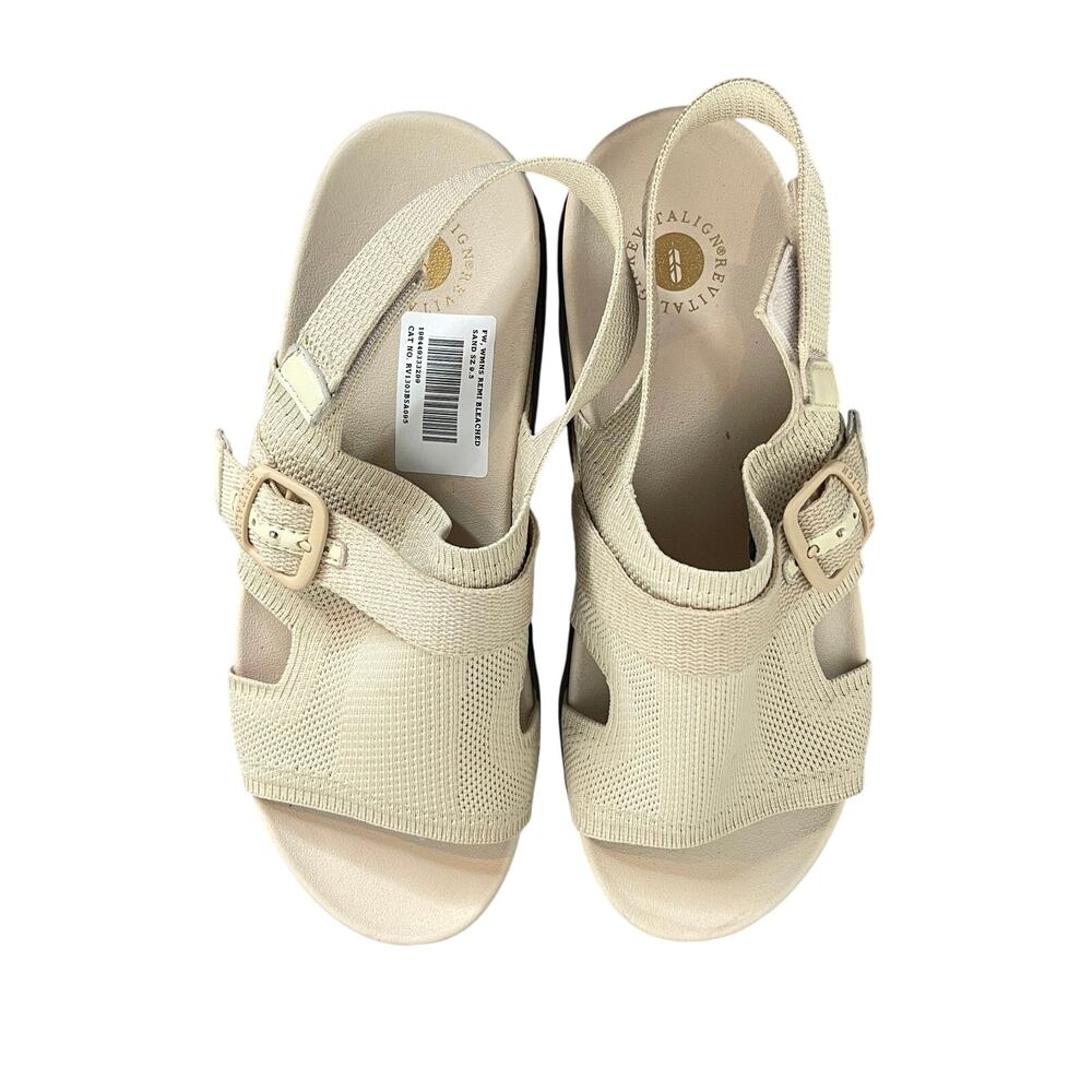 Revitalign Women’s Knit Comfort Sandals Size 9.5 Remi Bleached Sand Orthopedic - Picture 8 of 8